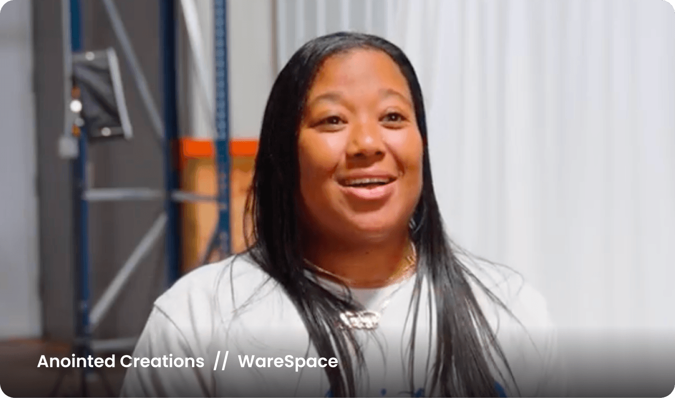 Anointed Creations, a real WareSpace tenant