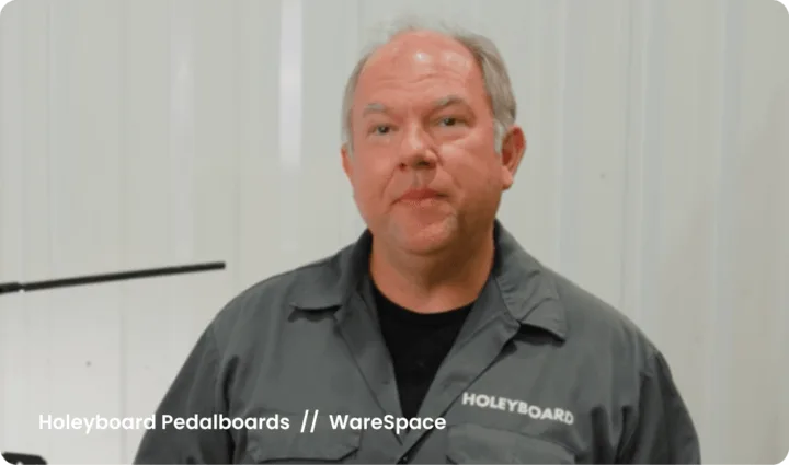 Holeyboard Pedalboards, a real WareSpace tenant