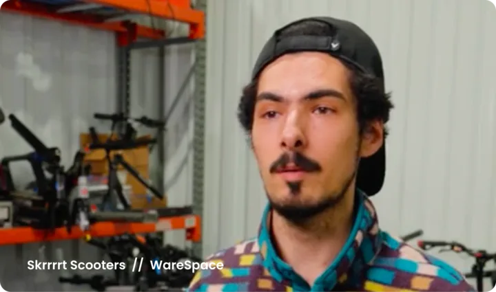 Skrrrt Scooters, a real WareSpace tenant