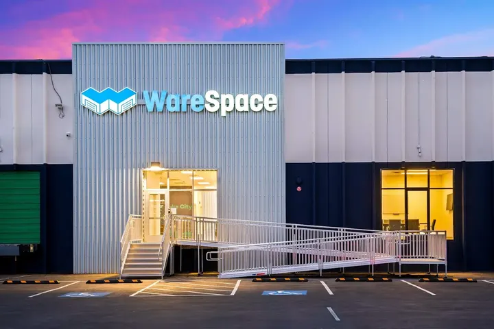 WareSpace entrance at an open building