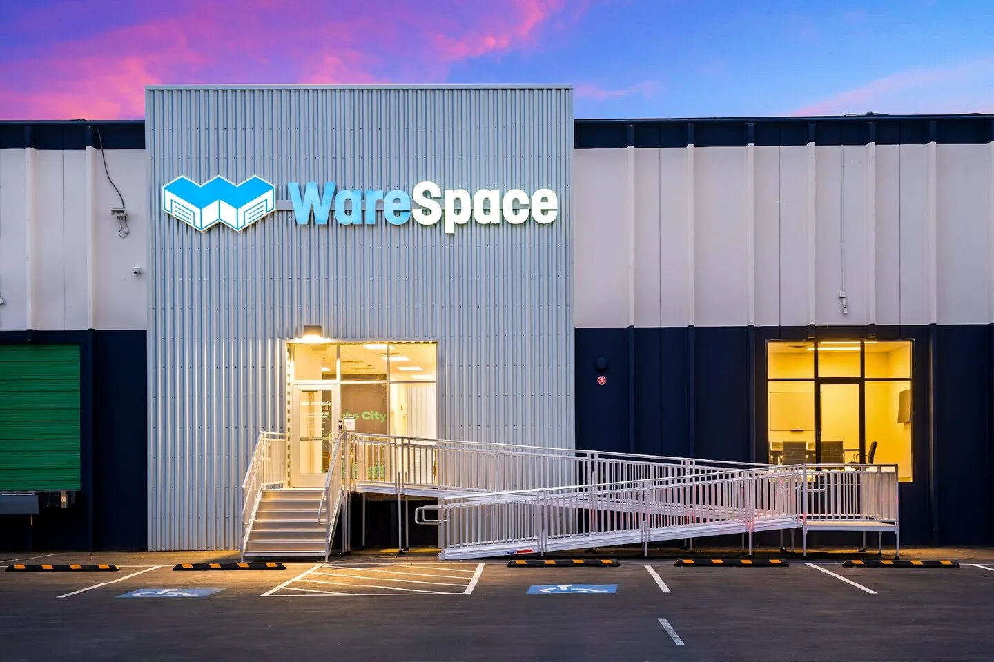 WareSpace entrance at an open building