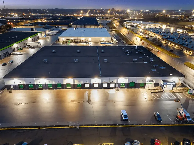 Aerial view of a WareSpace building