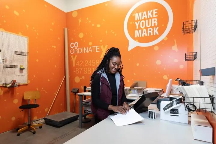 WareSpace tenant UniBeauty preparing products inside its warehouse unit