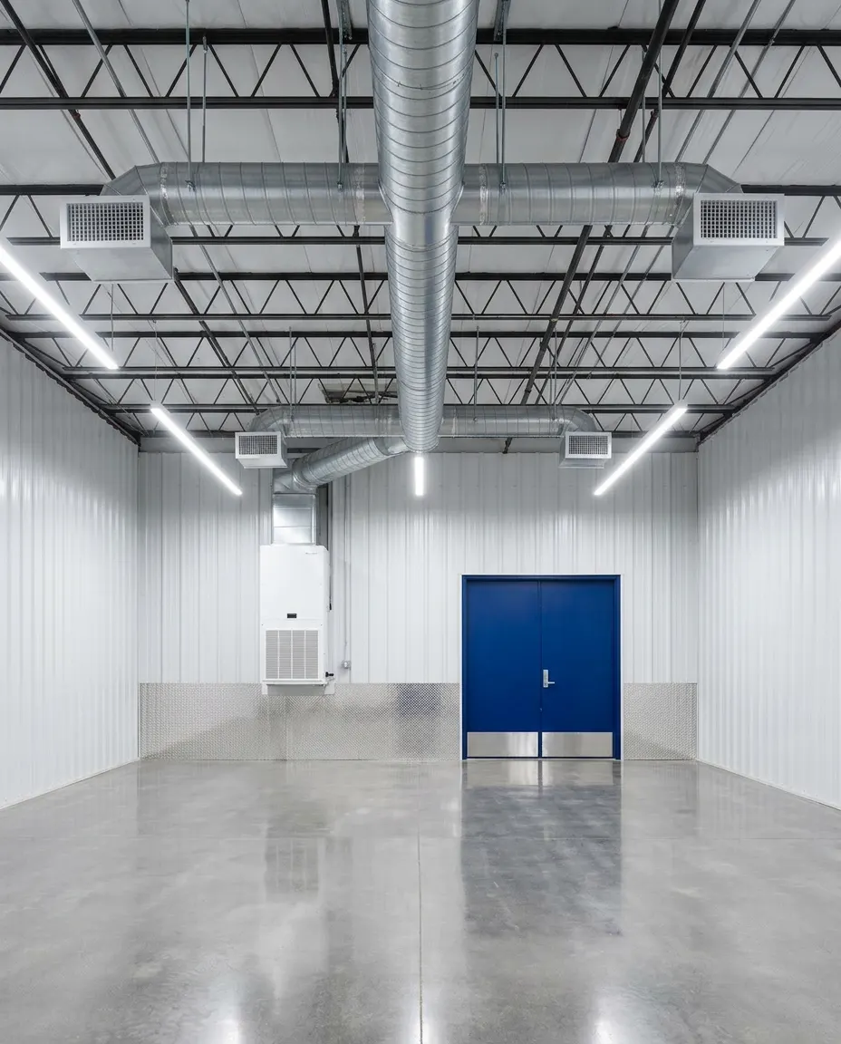 HVAC infrastructure serving a clean WareSpace warehouse environment