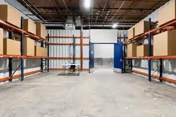 Private WareSpace unit arranged for a small business operation