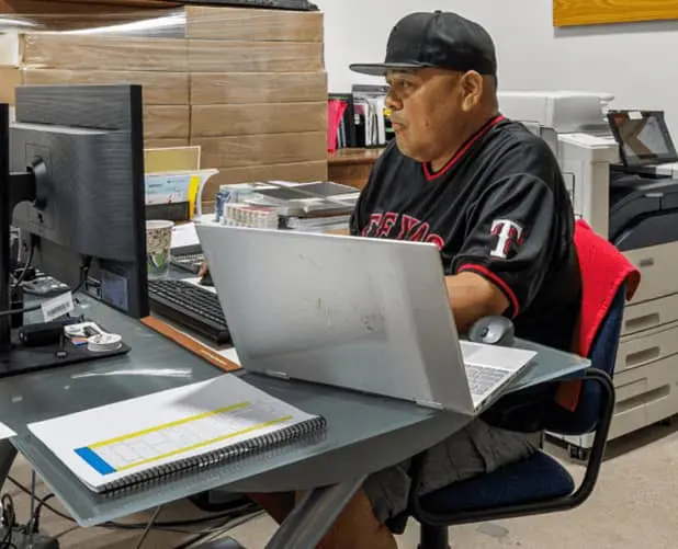 Inside a work-ready WareSpace flex unit with racking, power, and room to operate